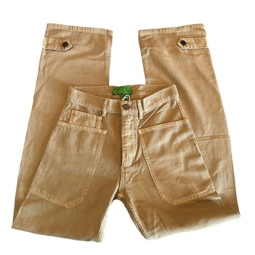 Sandrine Rose  Womens Size 26 Sand Carpenter Straight Leg Worker Pants NWT